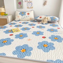 South Pole Summer Air conditioning Soft mat Thai latex mat Three sets Foldable washable cartoon ice silk mat