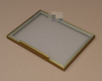 Siyongda customized minimalist light luxury tempered glass wardrobe door customized narrow edge tea gray black transparent aluminum frame wine cabinet