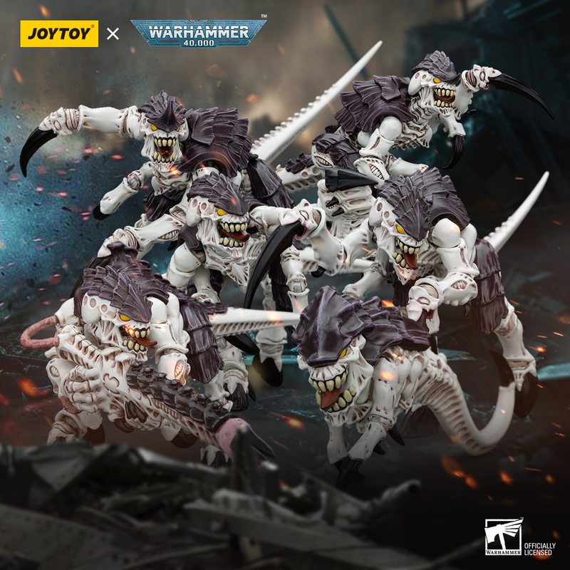 In-Stock Joytoy Dark Source Warhammer 40K Tyranid Hive Fleet Leviathan Bug Swarm & Ripper Action Figure
