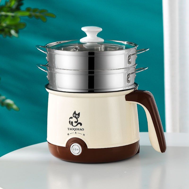Electric steamer Multi-functional cuisine pan Home Electric cooking pot Students Dormitory With Pan Boiled Rice Saucepan double steamer steamed buns