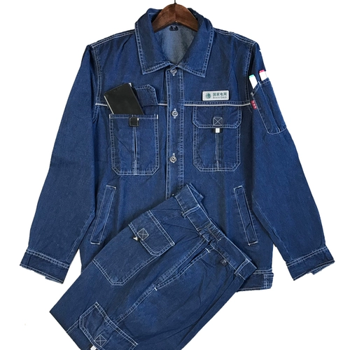 Летний джинсовый тонкий хлопковый износостойкий осенний комбинезон