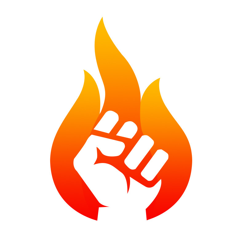 火焰人壁炉店的LOGO