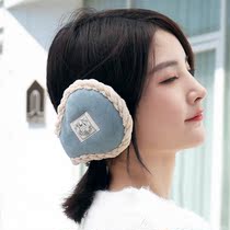 Add velvet windproof cold ear cover winter warm men's rear ear bag foldable ear cover children
