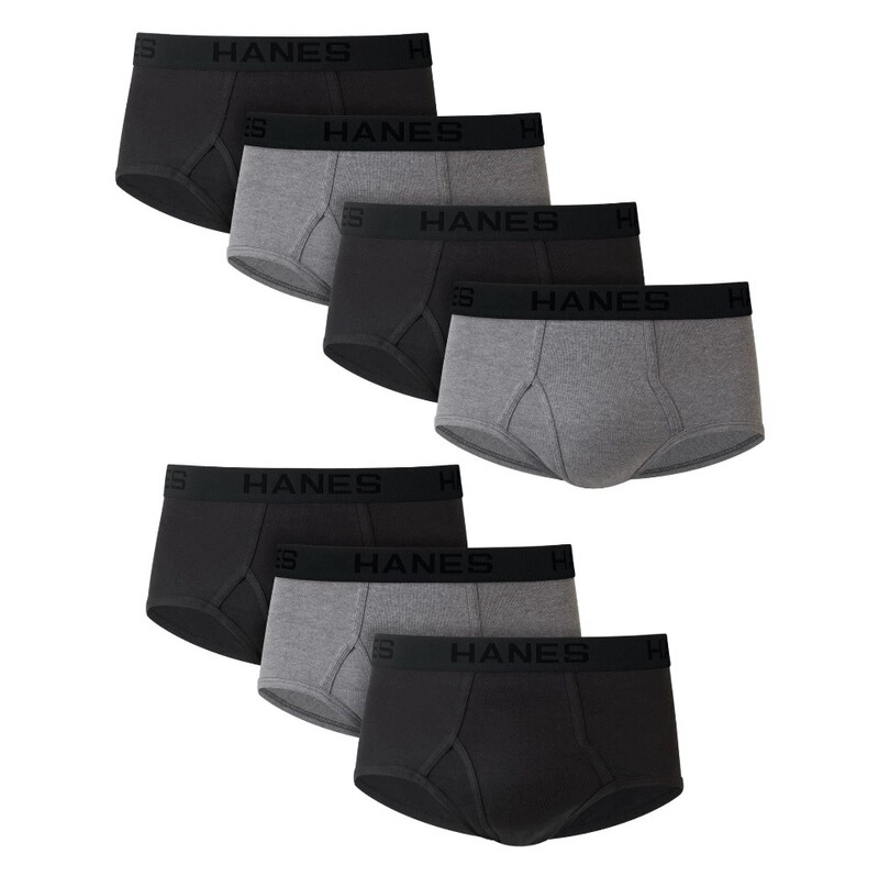 Hanes American Size Large Men's Briefs with Front Opening, Convenient Ribbed Elastic, Large and Comfortable