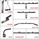 High Pull-Down Bar for Back Muscle Training, T-Shaped Bird Pull-Up Bar, Barbell Rack, Low Pull-Down Rowing Machine, Barrel Rack