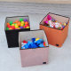 Household simple storage box, cover fabric cotton and linen storage box, toys, clothes, snacks, home storage and organization box
