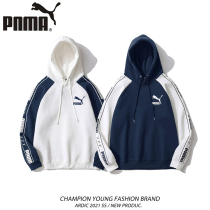 Classic Korean version of the sweater couple all-match new mens spring and autumn tide brand hooded top sports color matching loose jacket