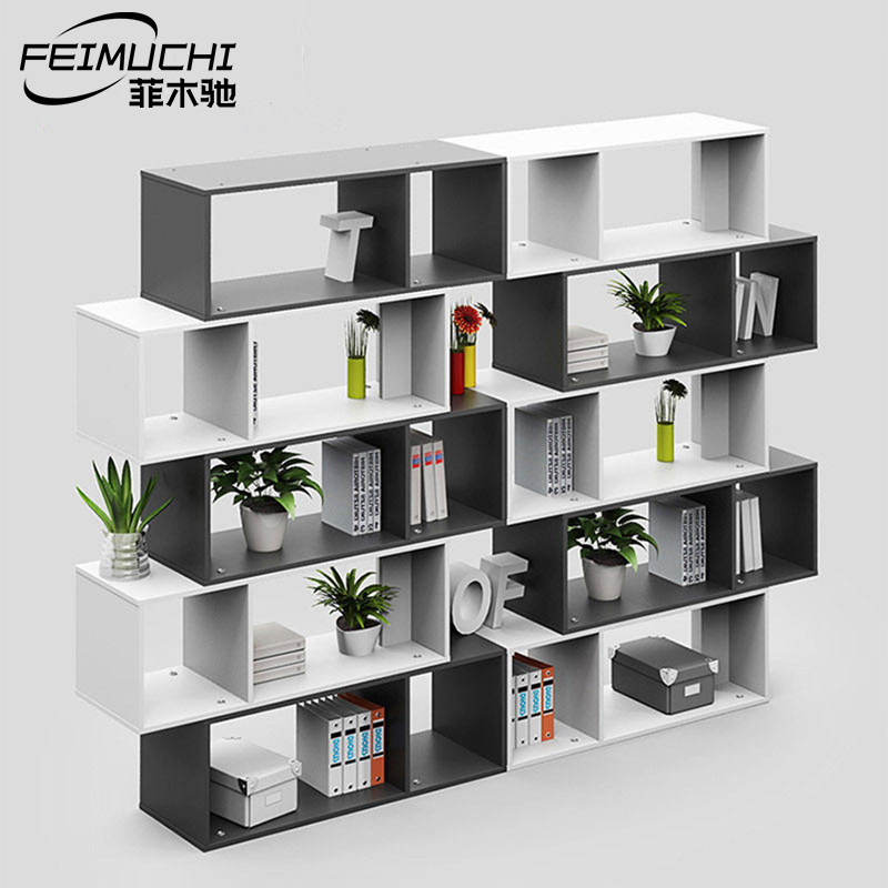 Office partition shelf shielding board flower rack mobile bookshelf card seat floor modern minimalist file cabinet screen