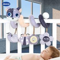 Baby toy bed baby hanging pendant car hanging rattle 0 years old newborn hanging bell stroller aipin qi new animal
