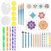 Set of tools for children to graffiti and draw kindergarten early education toys piece plate art sponge rubbing baby 42