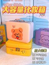 Makeup storage large capacity box portable bag womens handbags advanced cute new box-like travel bag ins2022