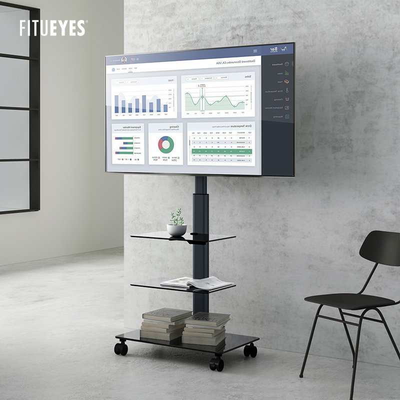 FITUEYES Actionable TV bracket universal floor mount Hisense Xiaomi 32 45 55 inch base