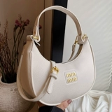 Белая сумка через плечо, сумка подмышку, барсетка, сумка на одно плечо, французский стиль, изысканный стиль