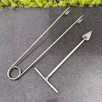 Clamp tool eye carbon clip barbecue utensils carbon supplies cleaning dust cleaning commercial carbon collection rake eye bbq