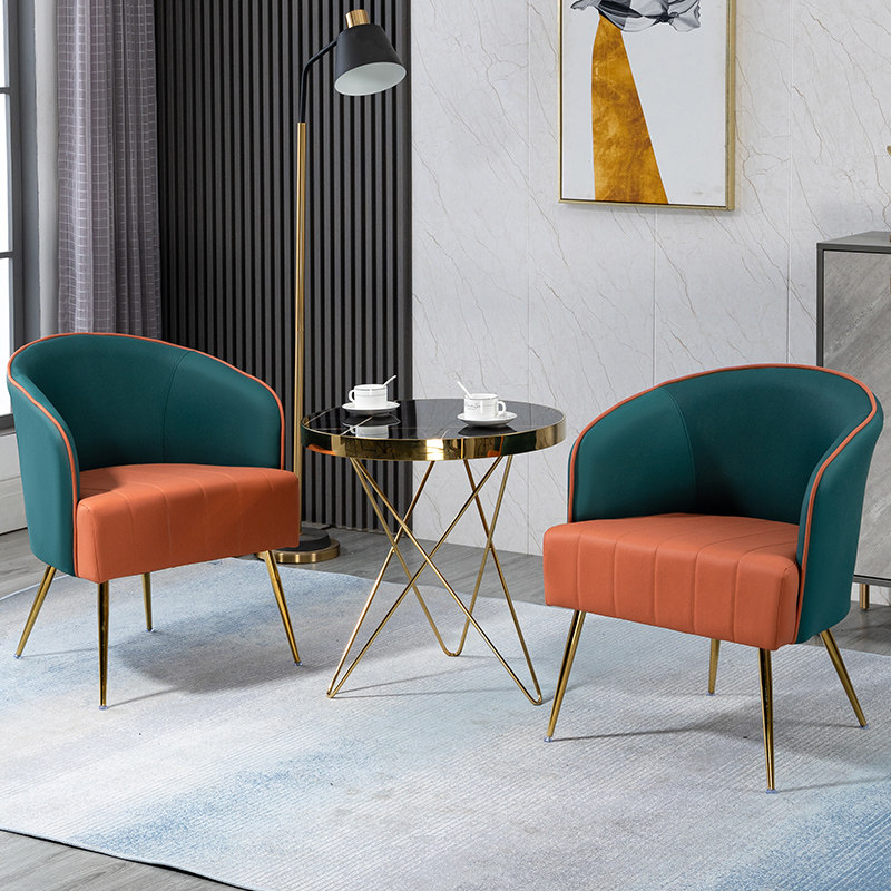 Modern minimalist leisure balcony small table and chair set three-piece home light luxury style coffee table combination one table and two chairs