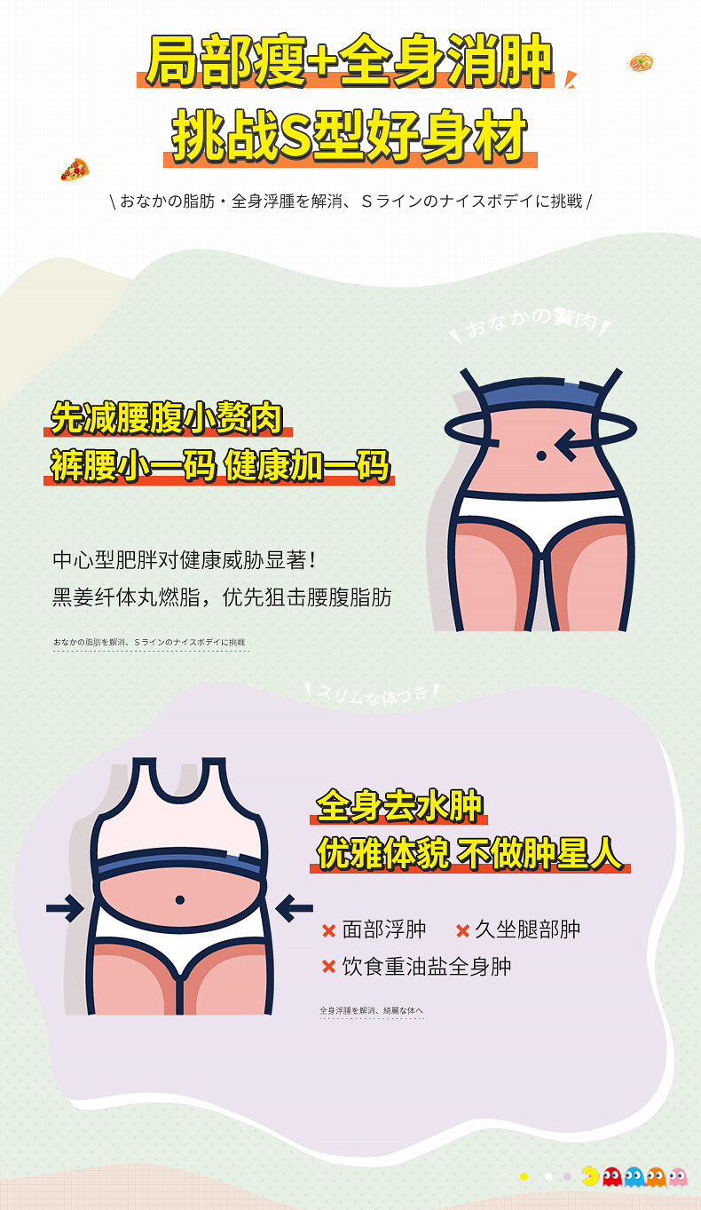 【日本直邮】SVELTY丝蓓缇黑生姜纤体丸瘦身燃脂瘦肚子减肥排油日本酵素150粒