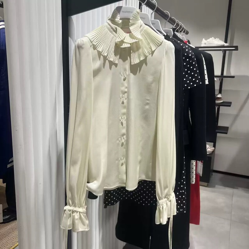 [Dizer Italy] Valentino Women's Puff Sleeve Shirt