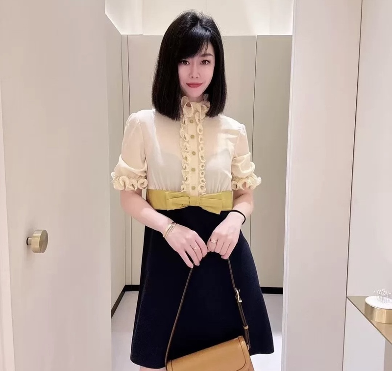 [Dizer Italy] Valentino Color-Blocked Dress