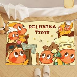 Star Man Bathroom Mat Absorbent Diatom Mud Foot Mat Toilet Toilet Door Non Slip Dirty Resistant Mat Bathroom