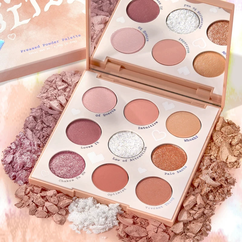 COLOURPOP Kara bubble 9 -color eye shadow plate Outin a Tranter & Miss Blis