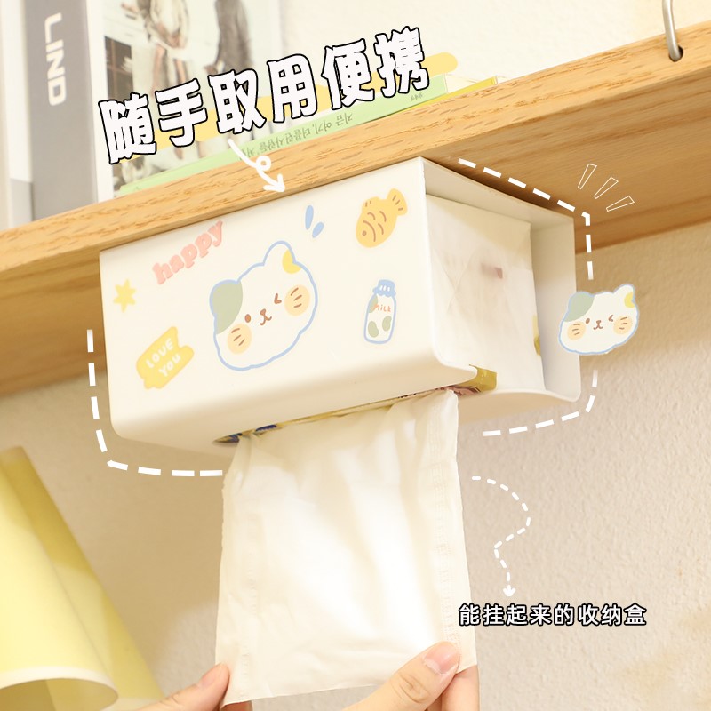 Hanging tissue box wall hanging in wind creative dorm cute tampered kitchen napkin pumps