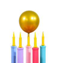 Inflator balloon manual air pump swimming ring macaron metal color yoga ball balloon blowing tool