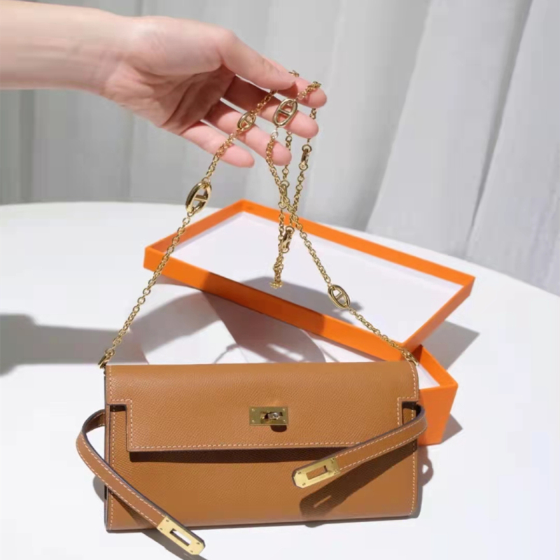 Kelly Wallet Modification Shoulder Strap Insert H Chain Pig Nose Chain Hermès Kelly Wallet Modification