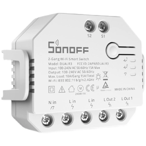 Sonoff Dual R3 Smart Wi -Fi Switch Dual Dual Dual -Control Module Power Testing