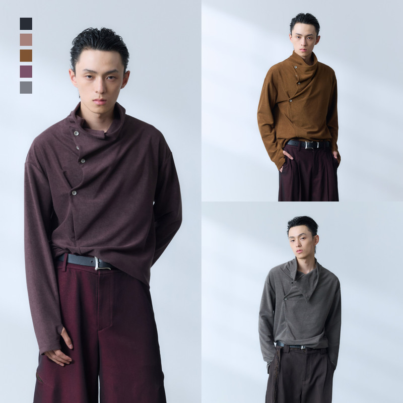 Yunyi [Swirl] Multi-Form Lyocell Cotton Blend Far-Infrared Heating 7A Antibacterial Base Long-Sleeve T-Shirt
