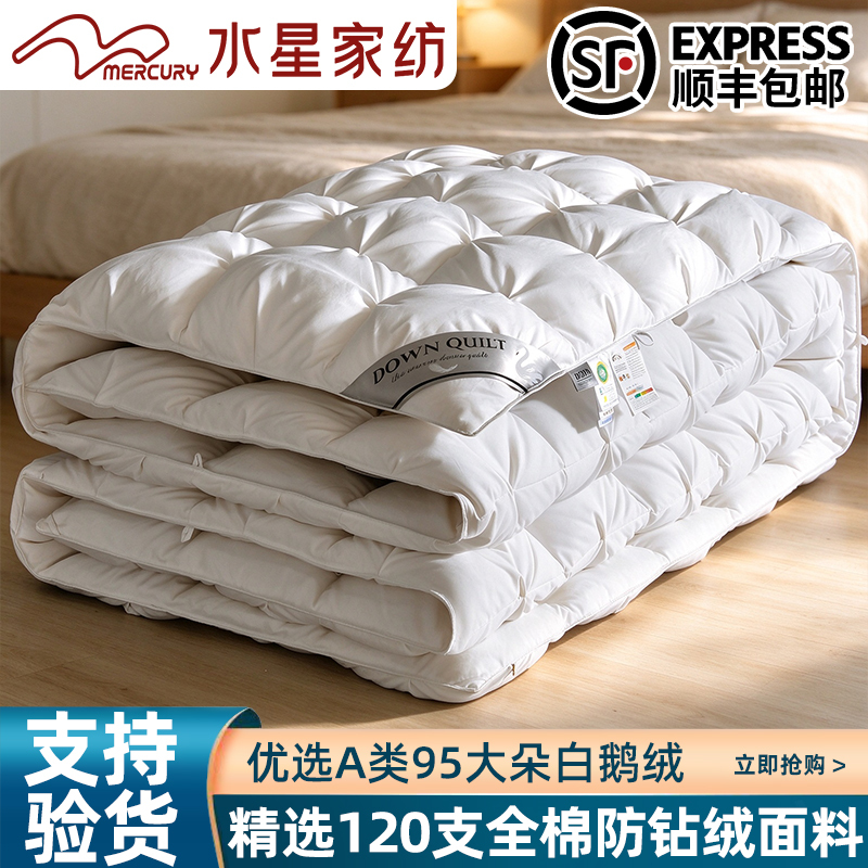 Mercury Home Textiles down Quilt 95% White Goose down Winter Quilt Thickened Warm Quilt Class a Spring and Autumn Quilt Core Antibacterial All-Season Quilt Mercury Home Textiles down Quilt 95% White Goose down Winter Quilt Thickened Warm Quilt Class a Spring and Autumn Quilt Core Antibacterial All-Season Quilt