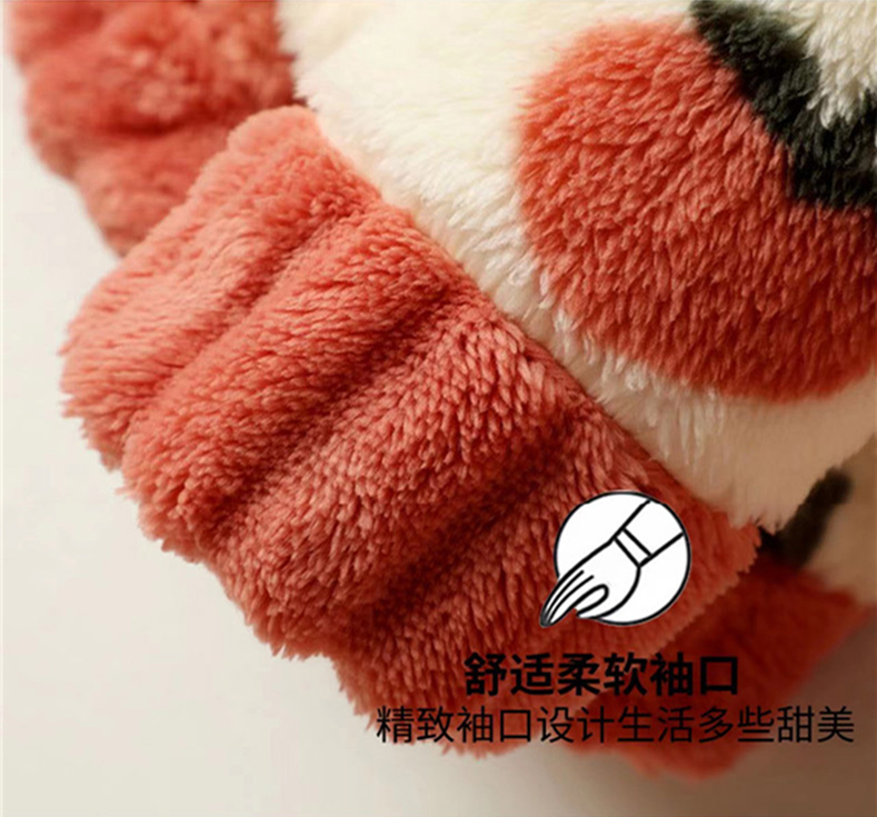 小熊限定款 女士法兰绒睡衣2件套 图6