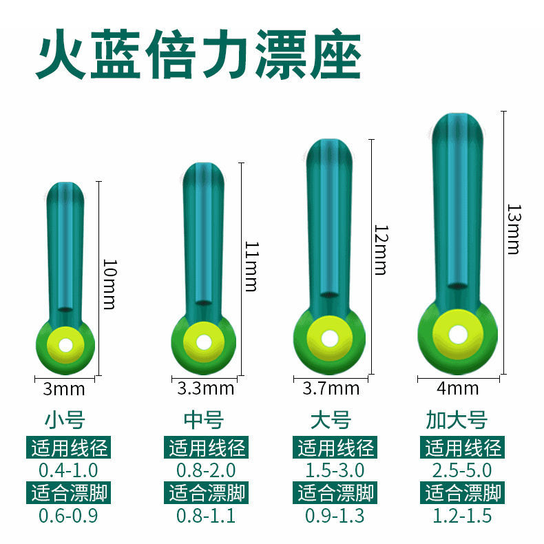 Competitive silicone float seat ultra-tight double force thickened plug float seat fishing buoy seat float seat small accessories fishing gear supplies