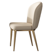 Internet celebrity chair dining chair Italian light luxury backrest stool Nordic stainless steel dining table and chair home hotel manicure chair