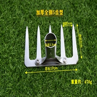 F44-толщняя 5 зубных ногтей грабли с 1,2 метром сплошной деревянной ручки