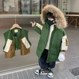 Пуховик для мальчиков, детская куртка, коллекция 2023, в западном стиле, в корейском стиле