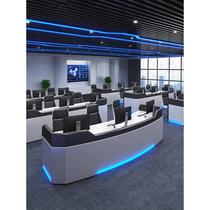 Customized thickened paint console public security fire command center monitoring station multimedia control table workstation smart