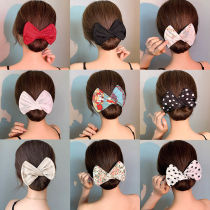 Lazy magic twist clip bow vibrato with the same ball head hair device new printing hair artifact headgear