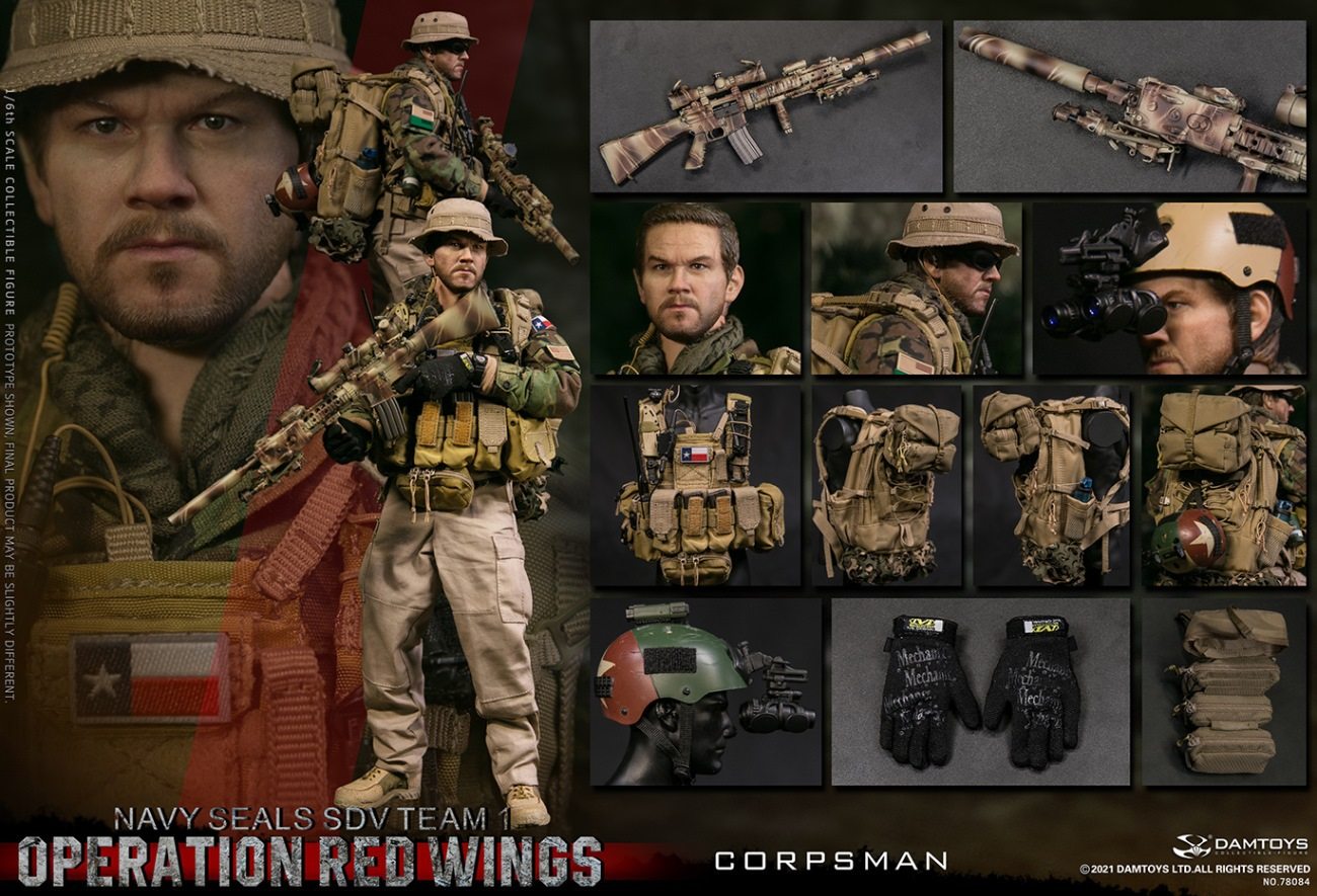 OPERATION RED WINGS 1/6フィギュア ローンサバイバー DAMTOYS 1/6 Operation Red Wings Marcus Luttrell 78084 - Survivor