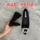 Тонкие туфли со стразами и квадратной пряжкой; женская летняя обувь с юбкой; новинка 2025 года; универсальная обувь черного цвета; туфли на плоской подошве с острым носком; французские туфли-лодочки mini 2