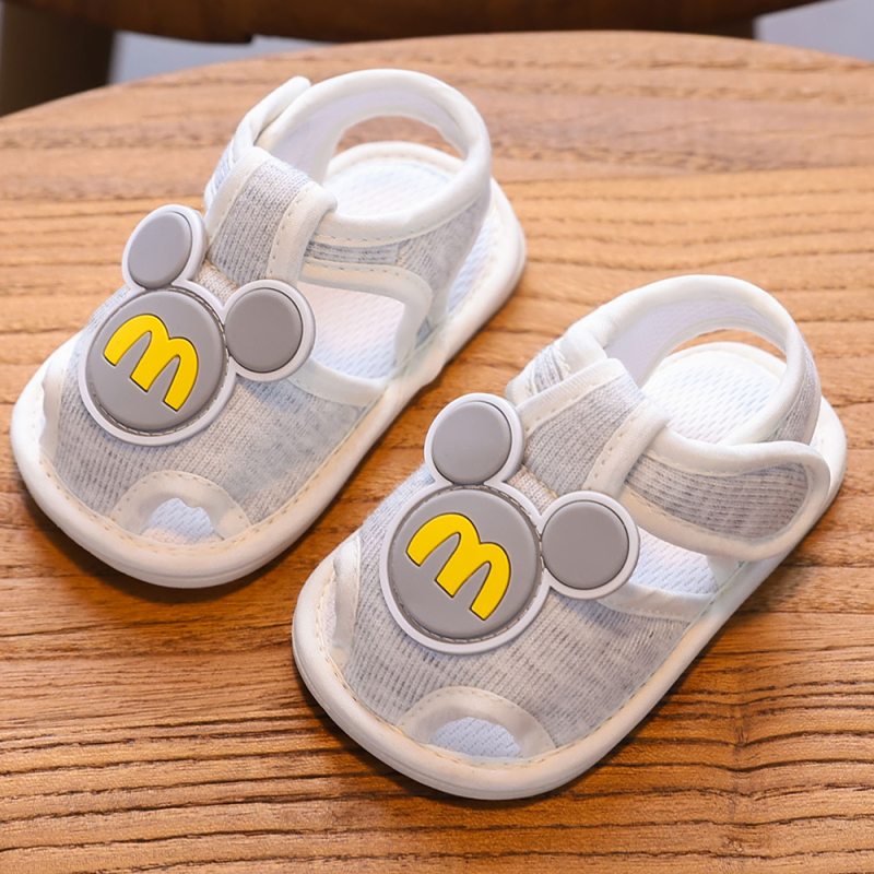 Baby Sandals for Boys and Girls, Summer Walking Shoes for 6-15 Months, Soft Sole, Non-Slip, Breathable Mesh Pre-Walking Shoes for 0-1 Year Olds