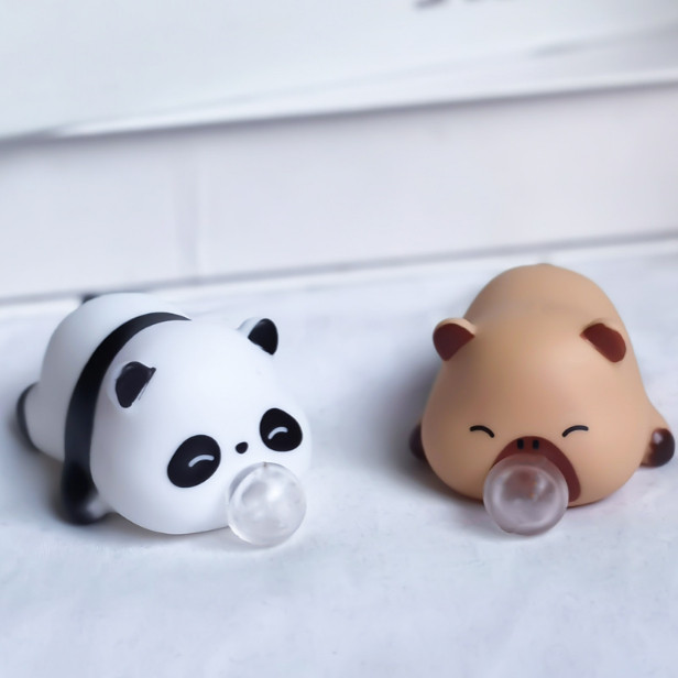 Panda Squishy Toy That Blows Bubbles, Stress-Relief Gadget, Healing and Calming Toy, Children's Holiday Gift