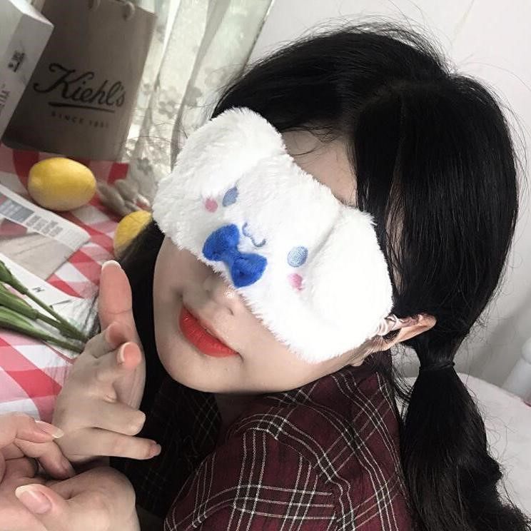 Cute Big Ear Yugui Dog Cartoon Sleep Eye Cover Ice Bag Shading Children Adult Japanese Tide Summer New