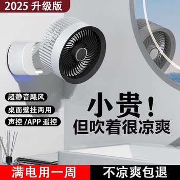Small Fan USB Office Desktop Silent Small Cooling Electric Fan for Home Kitchen Bathroom Wall-Mounted Dormitory