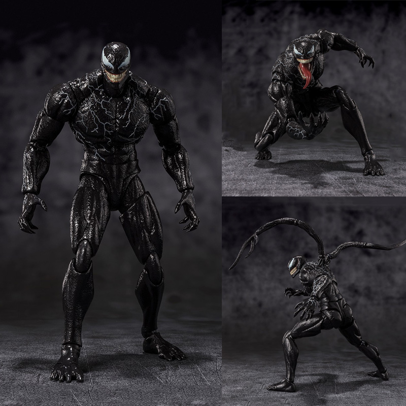 New Shf Venom 3 Figure Last Dance Toy Eddie Venom Movable Deadly Guardian Peripheral Model Display