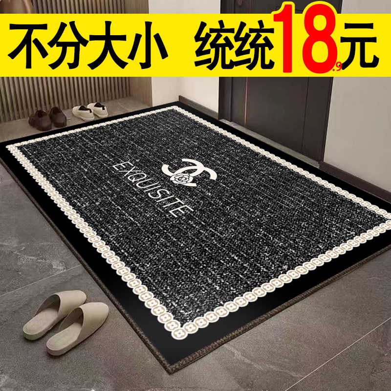 小香风入户门地垫轻奢进门耐脏免洗地毯门口换鞋脚垫家用2024新款
