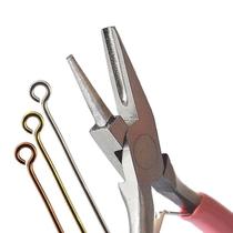 Semi-groove semi-round mouth needle curling pliers steel wire jewelry winding handmade 14k gold silver and copper wire styling DIY tools
