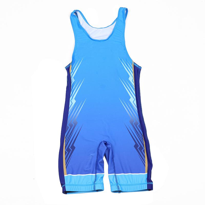 Wrestling clothing training one-piece freestyle clothing professional competition female heat transfer printing international children's adult wrestling