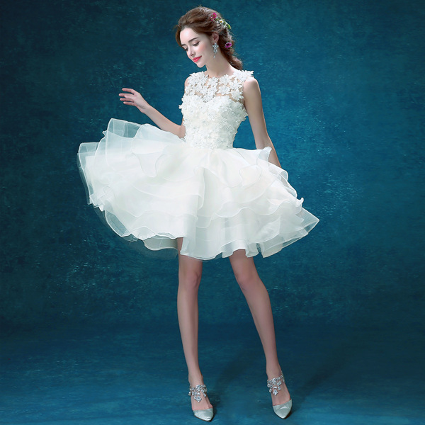 Short wedding dress 2022 new store wedding dress short white lace 2022 new bride dinner year meeting Short wedding dress 2022 new store wedding dress short white lace 2022 new bride dinner year meeting