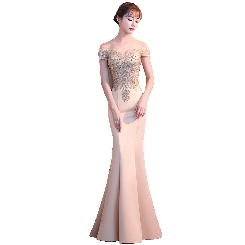 Golden elegant long sexy evening dress, 2022 collection, open shoulders,  Golden elegant long sexy evening dress, 2022 collection, open shoulders,