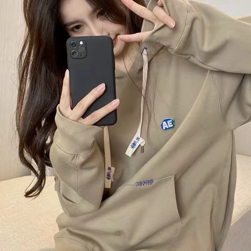 2022 Spring and Autumn Korean Tide Brand ADER Sweater AE Letter Hoodie Jacket Men and Women Couples Jimo Sweater